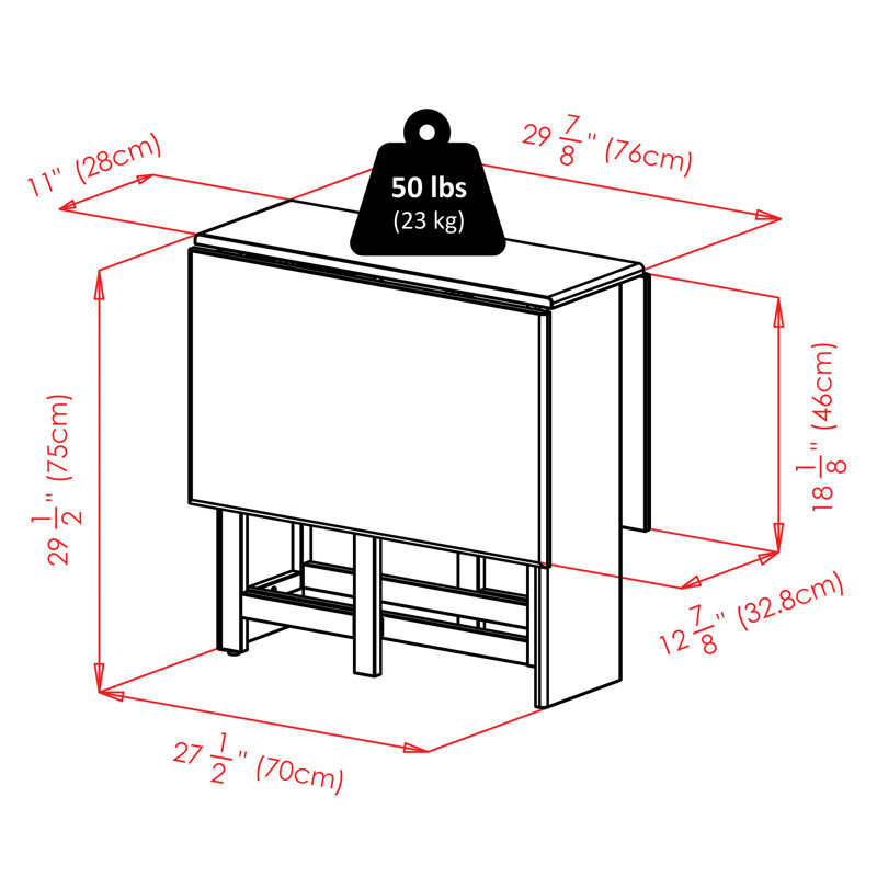 Andover Mills™ Iser Extendable Drop Leaf Dinning Table & Reviews Wayfair